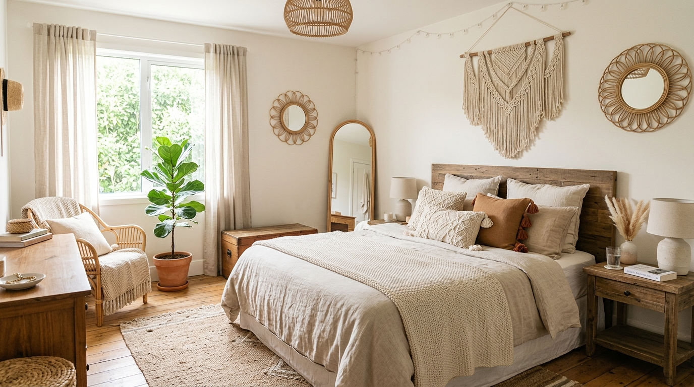 Use layered textiles on windows and seating